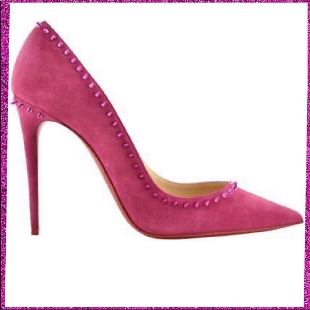 Spiked Velour stilettos size 38